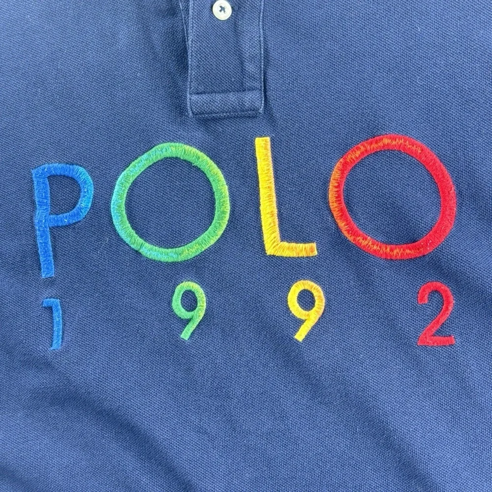 $138‎ Polo Ralph Lauren Classic Fit Polo Shirt Blue Mens M Colorful Preppy Retro